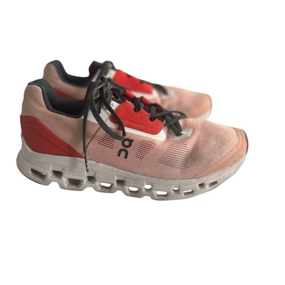 On Running Shoes - On Cloudstratus Cloudtec Athletic‎ Running Shoes Pink Rose Red Women’s Size 8.5